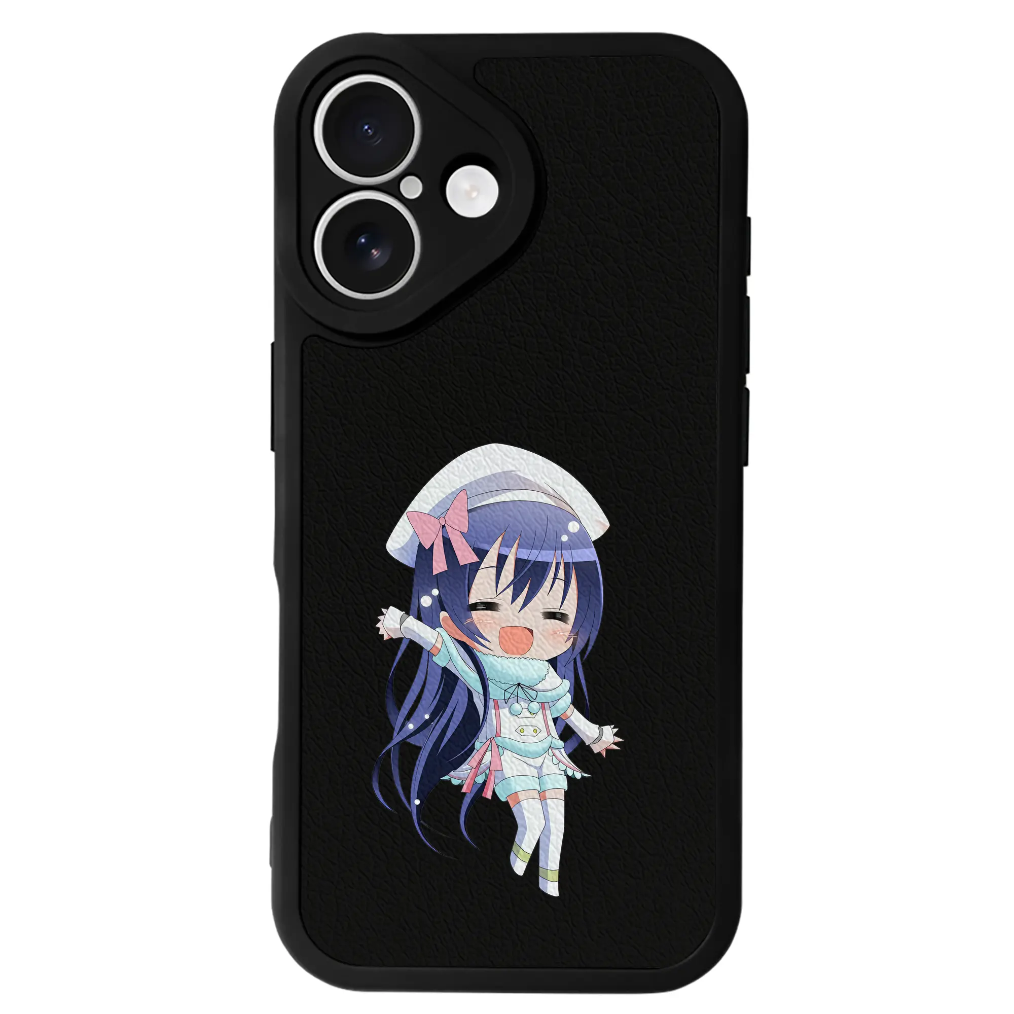 Love Live! グッズ,園田海未 - IPhone 16シリーズ対応 ・ シリコンスマホケース ・ レザー調 ・ 高精度フィット ・ 耐衝撃 ・ ワイヤレス充電対応 ・ 精密カット